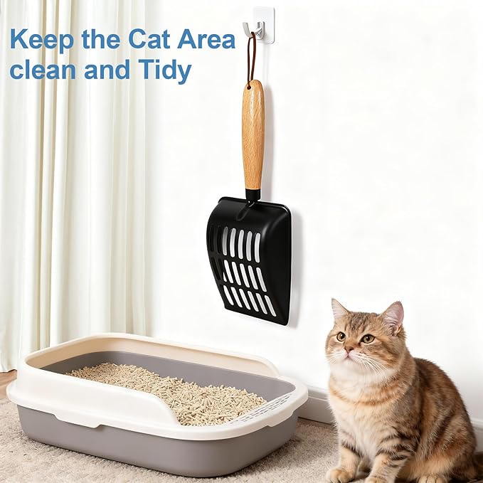 Cat Litter Scoop, Metal Litter Scoop, Heavy Duty Metal Cat Scooper - Image 4