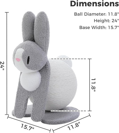Cute Cat Scratcher- Bunny Style, Cat Scratching Post - Image 7