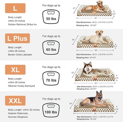 Large Dog Bed Orthopedic Washable: Beds Bolster XL Bed Big XLarge Dogs Egg - Image 7