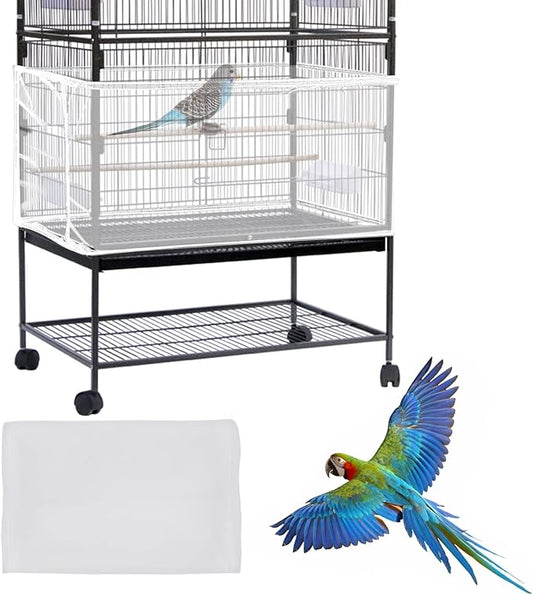 Daoeny Large Bird Cage Cover, Bird Cage Seed Catcher, Adjustable Soft Airy by Daoeny