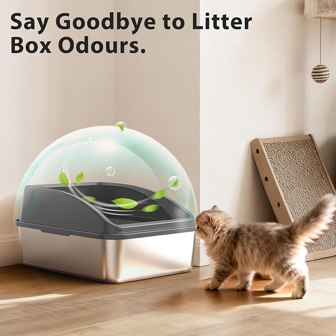 Stainless Steel Litter Box | Metal Kitty Litter Box - Image 7