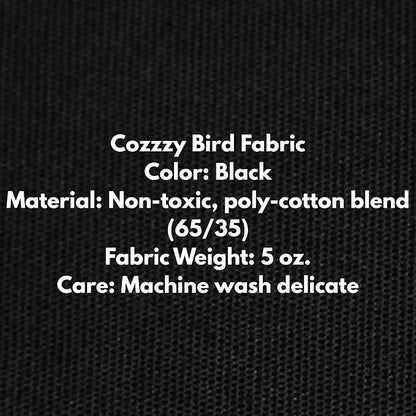 Cozzzy Covers Model 2424 DT Universal Cage Cover 40" L Poly-Cotton Black - Image 5