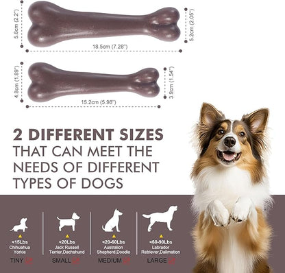 2 Pack Durable Dog Chew Toys for Aggressive Chewers-Puppy Teething Toys - Image 3