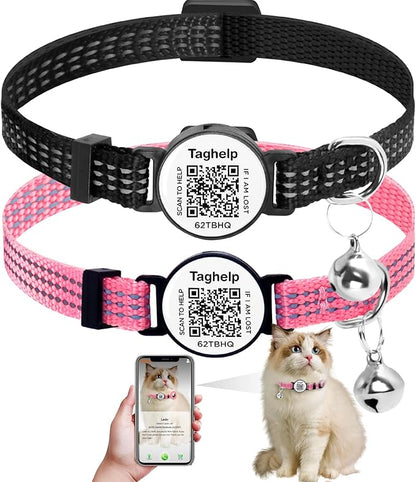 2-Pack Reflective-Breakaway Cat Collars by Taghelp