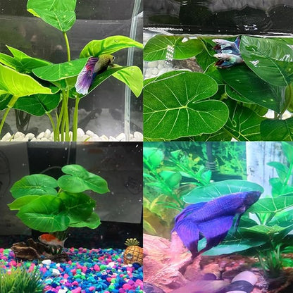 Smoothedo-Pets Fish Tank Decor Aquarium Decorations Ornaments Betta Leaf pad - Image 6