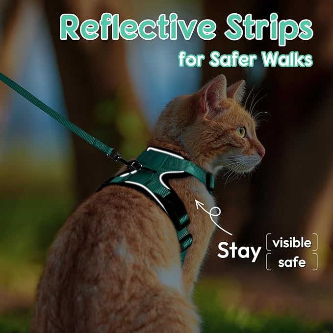 Dooradar Cat Harness and Leash Set, Escape Proof Safe Adjustable Kitten Vest - Image 4