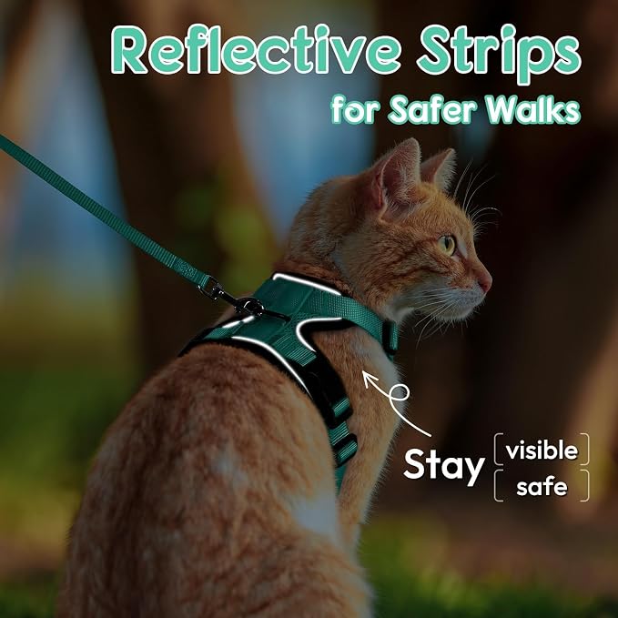 Dooradar Cat Harness and Leash Set, Escape Proof Safe Adjustable Kitten Vest - Image 4