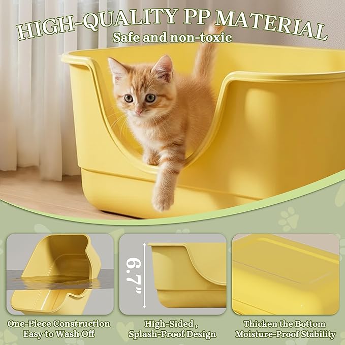 2 Pack Low Entry Small Litter Box - Image 3