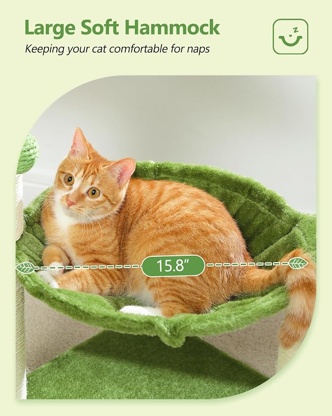 Small Cat Tree, Large Hammock and Dangling Ball - Image 5