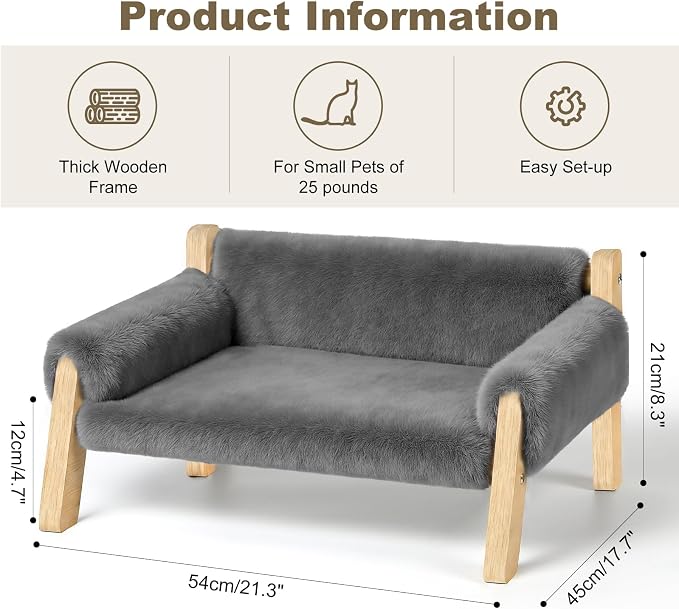 Elevated Cat Couch Bed for Indoor Cats - Image 2