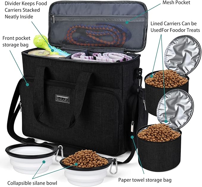 BAGLHER Dog Travel Bag, Airline Approved Pet Tote Organizer - Image 5