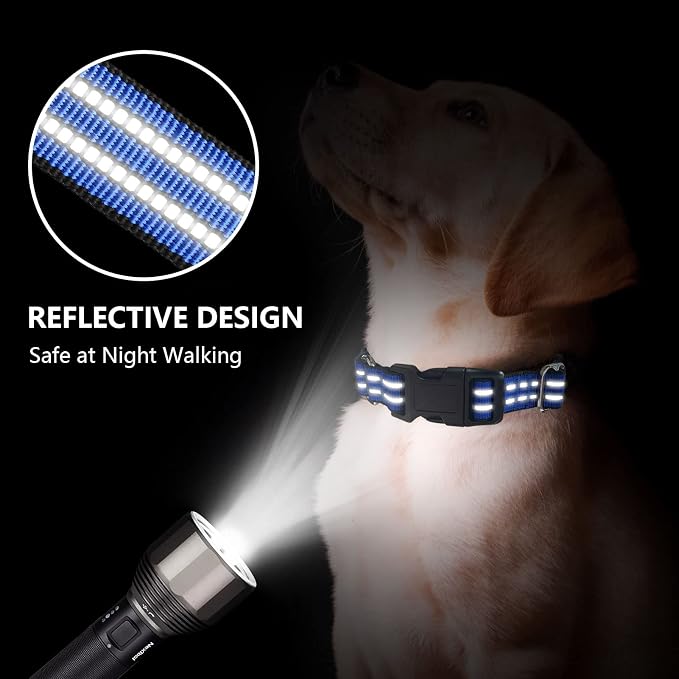 Hikiko Martingale Collar for Dogs Reflective Nylon Dog Collar - Image 2