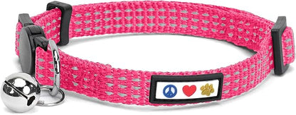 Pawtitas Reflective Pink Cat Collar by Pawtitas