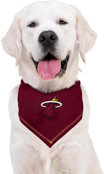 Pets First NBA Miami Heat TIE Bandana, Size Small/Medium. Dog Bandana Scarf Bib - Image 4