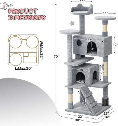 MoNiBloom 70 Inch Cat Tree Tower - Image 2