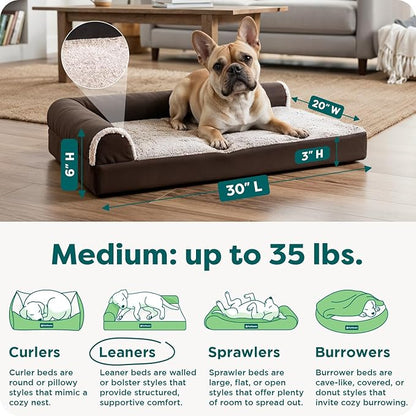 Furhaven Orthopedic Dog Bed for Medium/Small Dogs w/ Removable Bolsters & - Image 3
