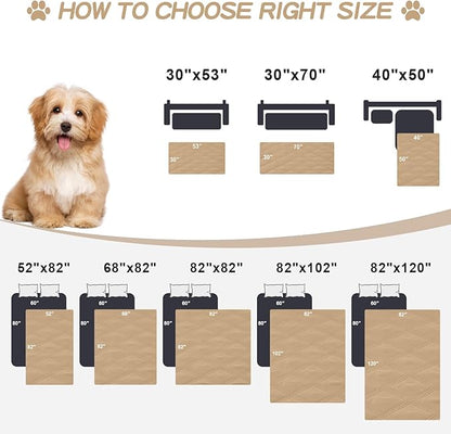 Smiry Waterproof Dog Bed Cover Blanket 82x102, Soft Reversible Pet Blanket - Image 6