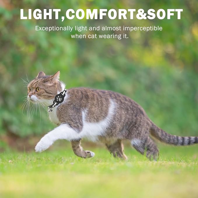 Airtag Cat Collar Breakaway, Reflective Kitten Collar - Image 3