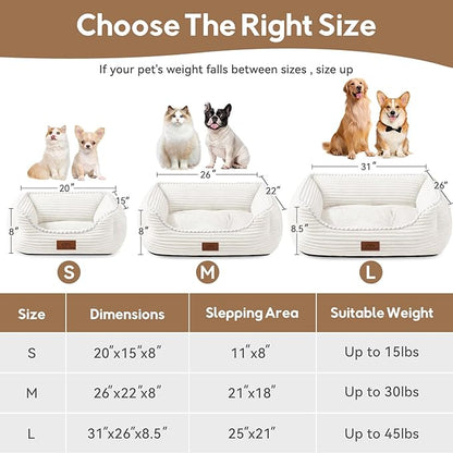 Orthopedic Dog Bed for Medium Dogs, Dog Sofa Beds Supportive Foam Pet Couch Bed - Image 2