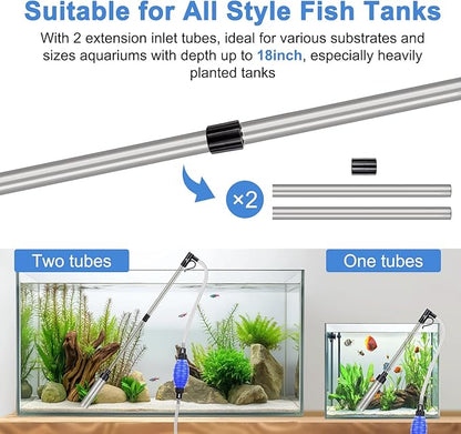 fishkeeper Quick Aquarium Siphon Pump Gravel Cleaner - Image 4