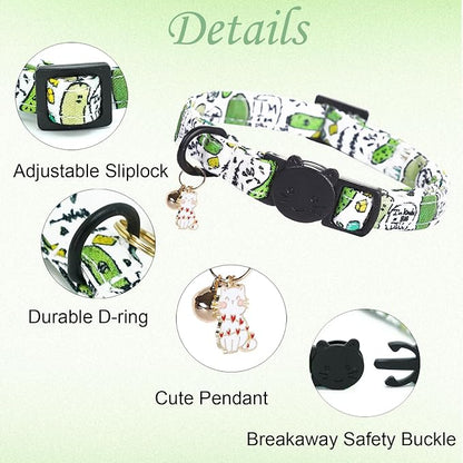 Cat Collar-2 Pack Cat Collars Goose & Dill Cat Collar Breakaway - Image 2