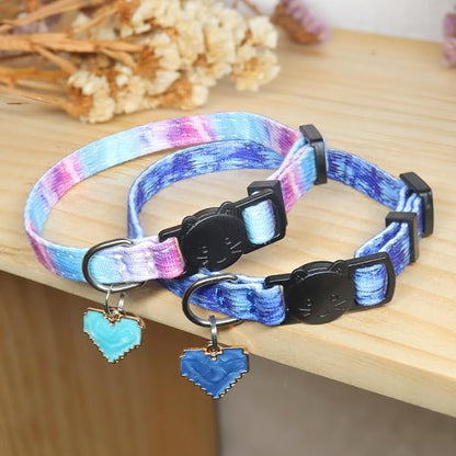 Cat Collar Breakaway, 2 Pack Cotton Cats Collars - Image 4