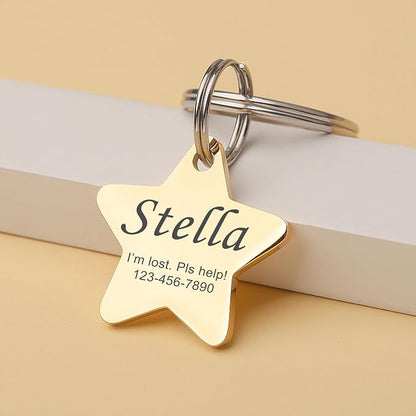 Anavia Personalized Pet ID Tags, Stainless Steel Glossy Laser Engraved Dog Cat - Image 6