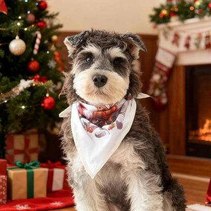 Christmas Dog Bandanas, Reflective Dog Bandana - Image 3
