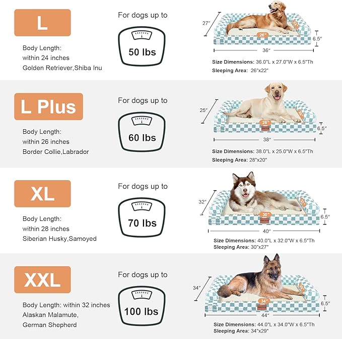 Large Dog Bed Orthopedic Washable: Beds Bolster XL Bed Medium Large Dogs Egg - Image 7