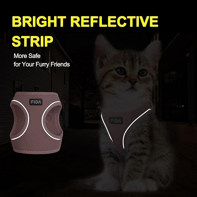 Fida Comfy Dog Harness with Leash, Soft Puppy Vest Escape Proof, Breathable - Image 4
