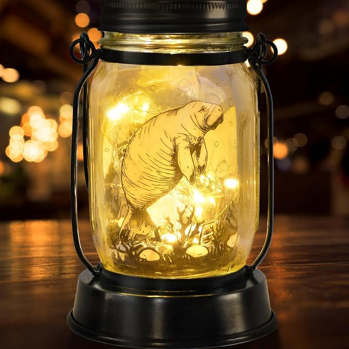kyoryuger Manatee Gifts for Women/Men Manatee Lovers Solar Lantern Mom Birthday - Image 9