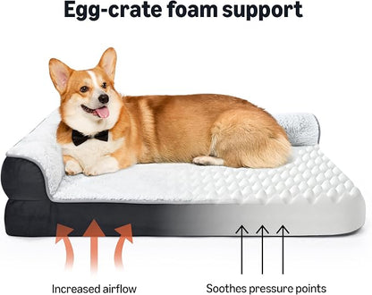 Amazon Basics Washable L-Shaped Dog Bed - Image 4