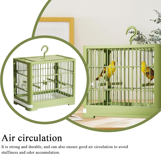 2025 New Carry Cage for Parakeet Portable 30x23x26cm Bird Travel Carrier Cage - Image 7