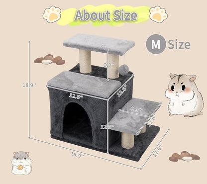 3-in-1 Pet Stairs for Cats for High Bed, Adjustable Dog Steps, Modular 3-Tier - Image 6