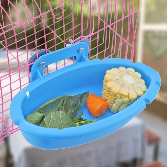 Mygeromon Bird Bath for Cage-Small Tub Bowl for Hang Inside Cage Birdbath - Image 5