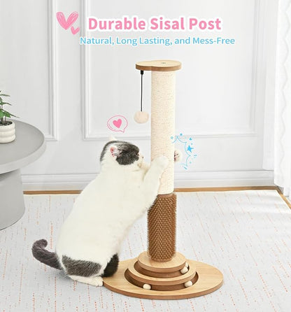 Made4Pets Cat Scratching Post Premium Sisal Cat Scratcher Kitten Toys - Image 6