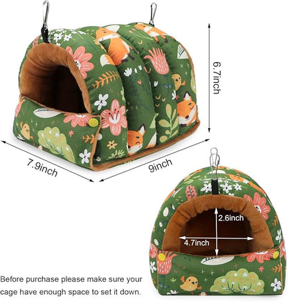 Wontee Bird Nest House Winter Warm Snuggle Hut Bird Bed Hanging Hammock - Image 6