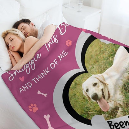 Personalized Paw Print Dog Blanket - Image 5