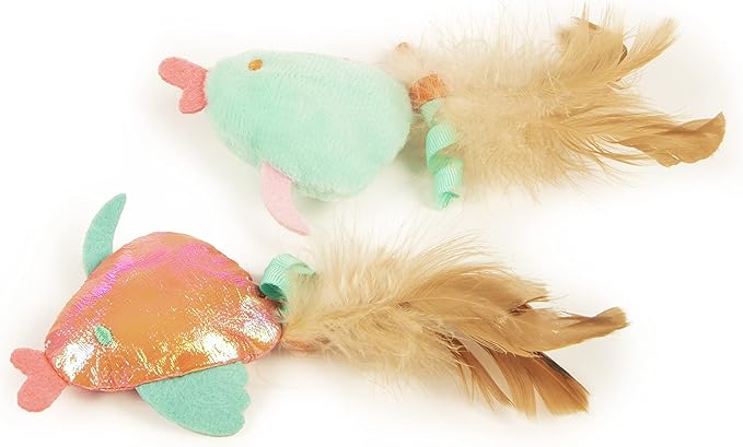 SmartyKat Silly Swimmers Crinkle Plush Catnip Cat Toys - Image 2