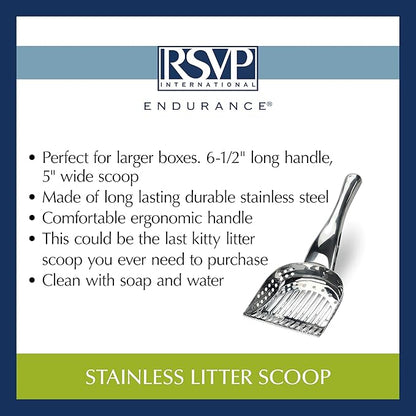 RSVP International Endurance Collection Stainless Steel Kitty Litter Scoop - Image 6