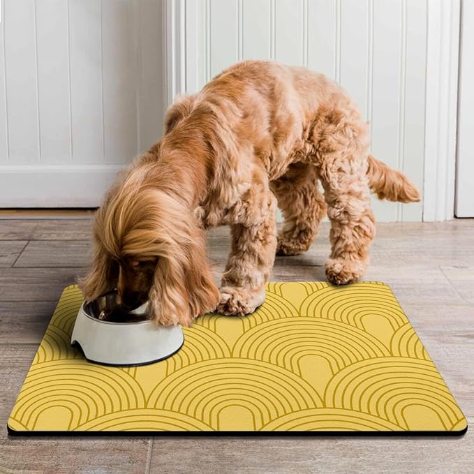 Dog Food Mats for Floors Absorbent, Pet Cat Food Mat - Image 6