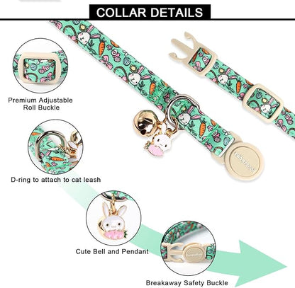 Lionet Paws 2pcs Pack Easter Cotton Cat Collar, Breakaway Buckle - Image 4