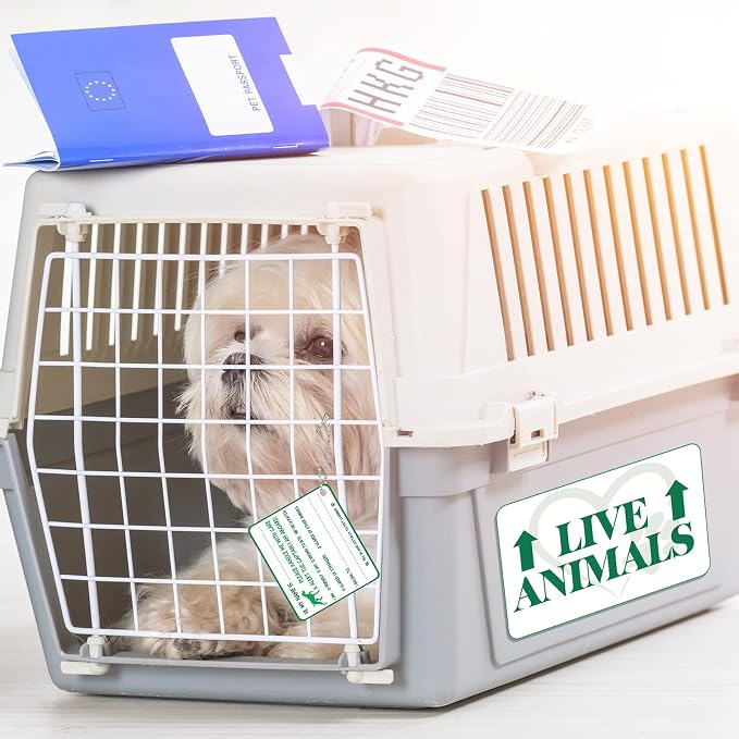Eaasty 23 Pcs Pet Airline Travel Kit Kennel Travel Kit, Includes 4 Live Animal - Image 7