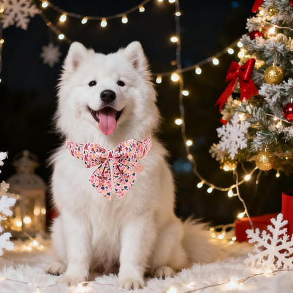 Christmas Dog Collar with Bow Tie, Adjustable Pet Collar with Cute Xmas Tree - Image 4