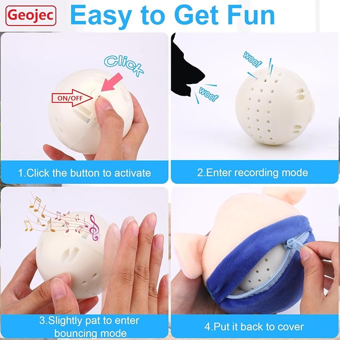 Interactive Dog Toys, Jumping Squeaky Dog Toys - Image 7