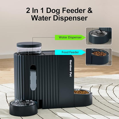 Gardner Pet Automatic Gravity Food Feeder and Water Dispenser, 1.8 Gallons*2 - Image 2