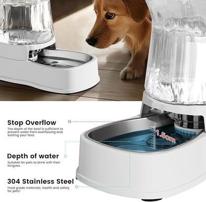 Gardner Pet Automatic Dog Water Dispenser Gravity Stainless Steel Water Waterer - Image 4
