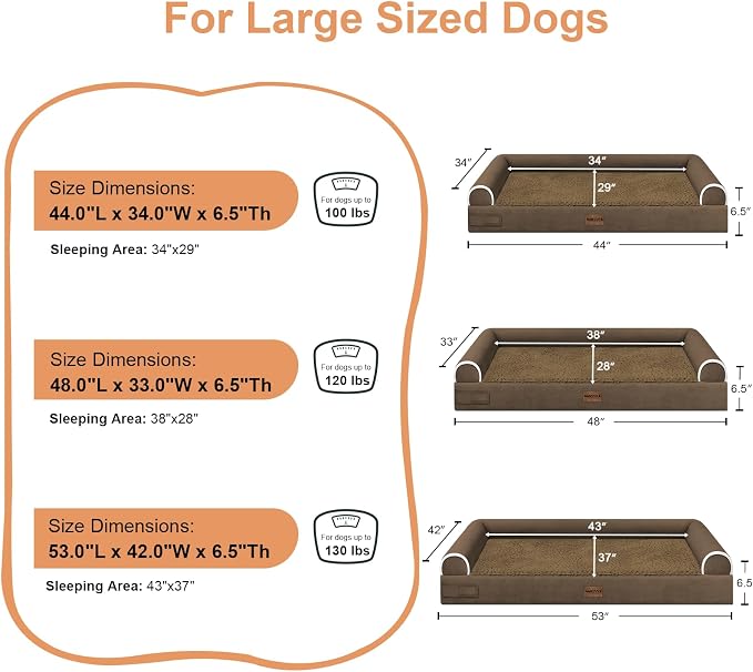 Large Dog Bed Orthopedic Washable: Beds Bolster XXL Bed Big XLarge Dogs Egg - Image 6