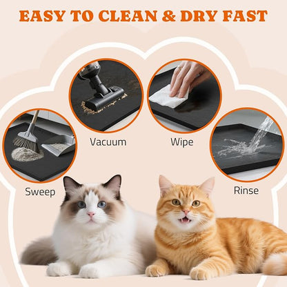 Extra Large Silicone Cat Litter Mats, Non-Slip Kitty Litter Mat - Image 6