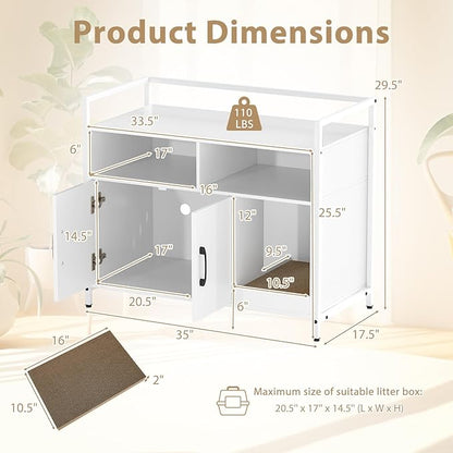 Giantex Cat Litter Box Enclosure - Image 8